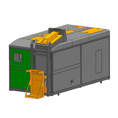Máy xử lý nhà bếp phân hủy chất thải hữu cơ tùy chỉnh 220 V 3000 Kg