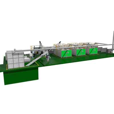 Hệ thống quản lý chất thải hữu cơ 20T 20 tấn / ngày Ủ chất thải sinh học