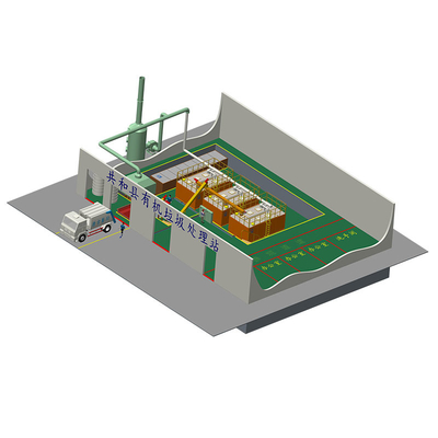 Hệ thống quản lý chất thải hữu cơ 20T 20 tấn / ngày Ủ chất thải sinh học