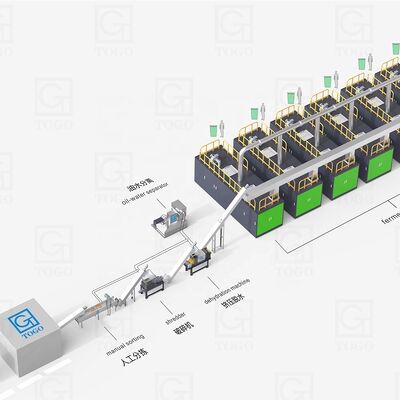 Chu kỳ chế biến 24H Dòng sản xuất hạt phân bón hữu cơ được trang bị bộ phận cốt lõi của động cơ loại bỏ chất thải thực phẩm