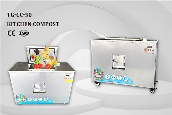 Máy ủ rác hữu cơ TOGO TG-CC-50 bằng thép không gỉ 304, dung tích 50kg và thời gian xử lý 21-24 giờ