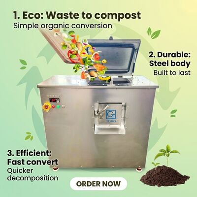 TOGO 30KG/D Small Food Waste Composting Machine Suitable for Organic Use in Restaurants and Canteens
