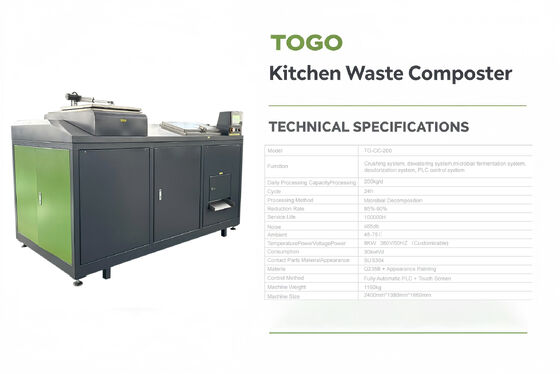 TOGO thiết bị xử lý chất thải thực phẩm hữu cơ phổ biến và cạnh tranh